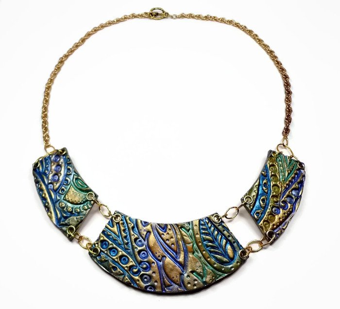 Sculpey Premo™ Textured 3 Segment Necklace