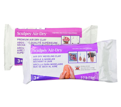 Asianhobbycrafts Sculpey Air Dry Clay White 2.2 lb : : Home &  Kitchen