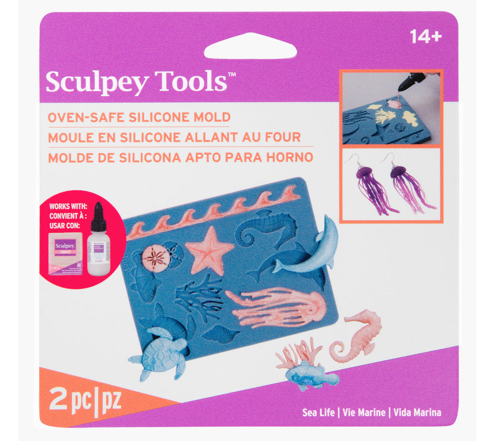 Sculpey Tools™ Oven-Safe Molds:  Sea Life