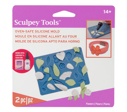 Sculpey® Silicone Bakeable Mold – Flowers