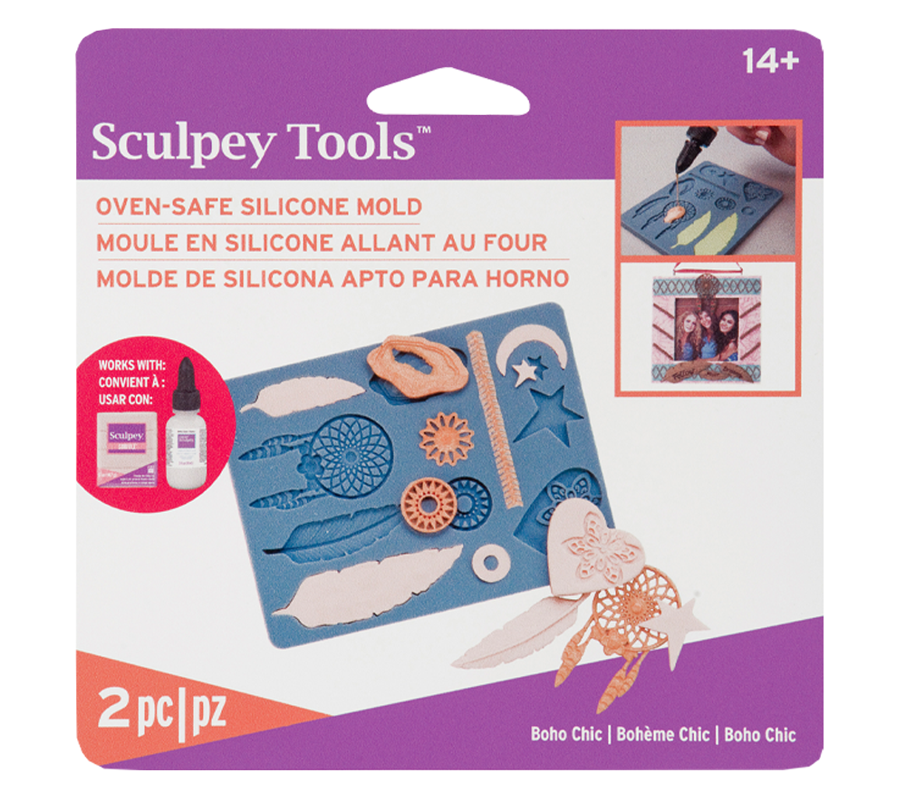 Sculpey Silicone Bakeable Mold – Boho Chic