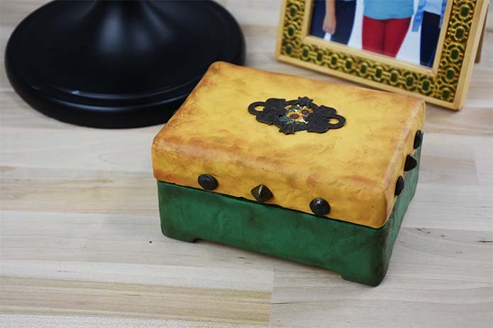 Soufflé™ Faux Distressed Leather-Look Box