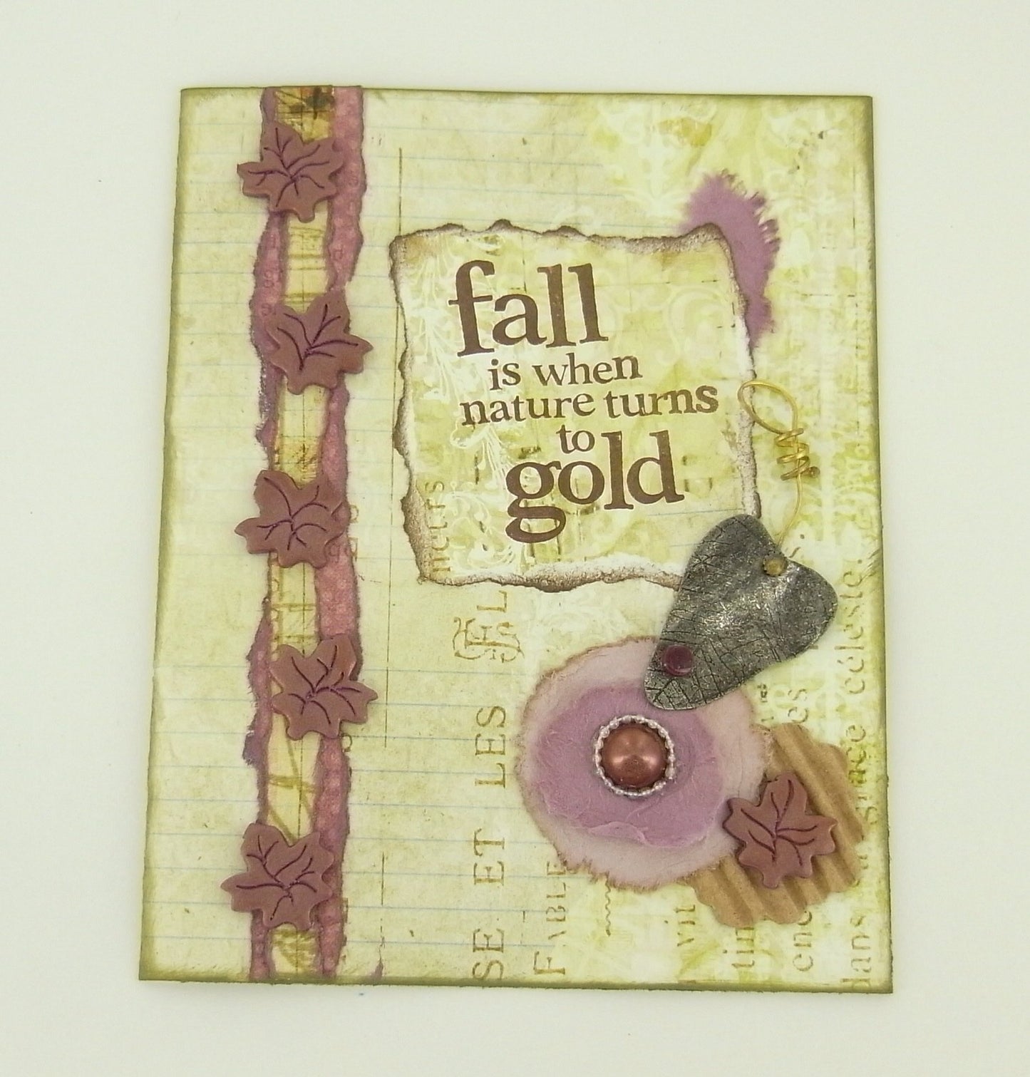 Premo! Fall Gold Greeting Card