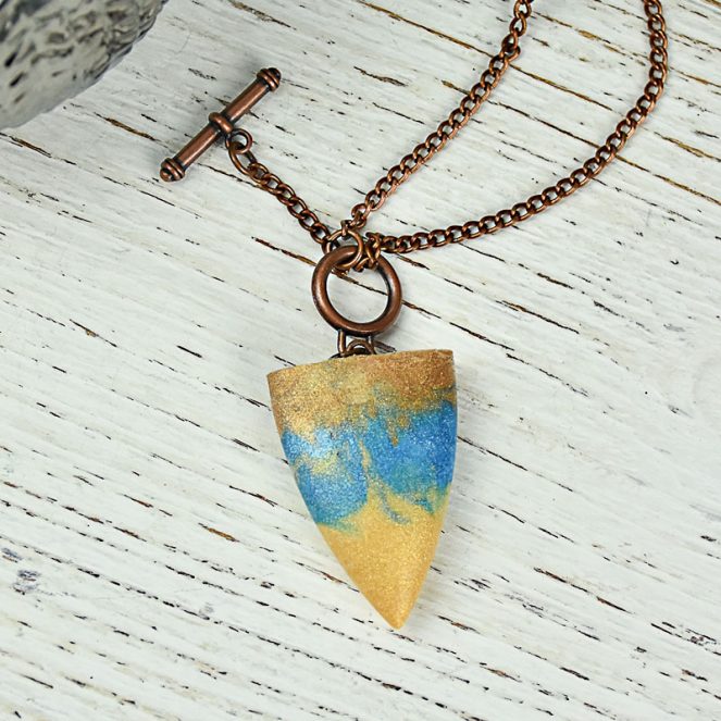 Liquid Sculpey® and Wire Bullet Pendant