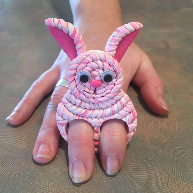 Bake Shop by Sculpey® Knitted Bunny Finger Puppet