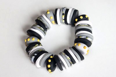 Sculpey Soufflé Circles and Dots Bracelet