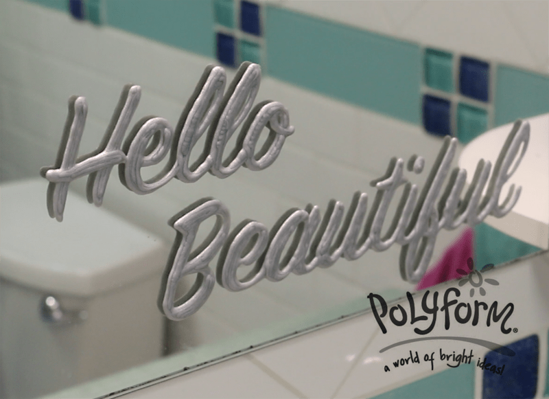 Liquid Sculpey Mirror Greeting