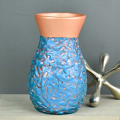 Sculpey Premo™ Faux Hammered Copper Vase