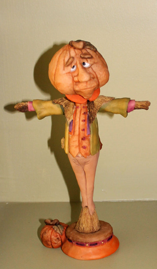 Super Sculpey Pumpkin Head Scarecrow