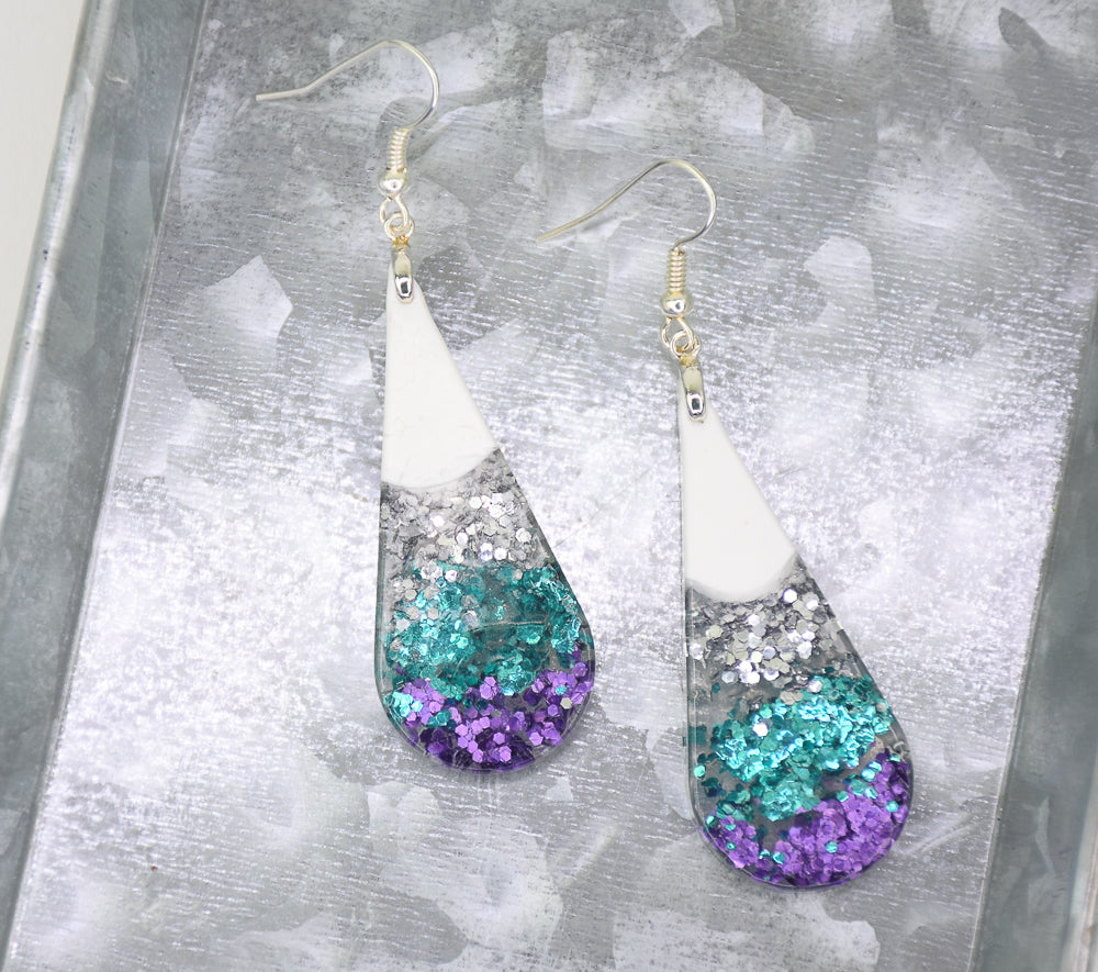 Liquid Sculpey® + Glitter My World Ombré Sparkle Teardrops