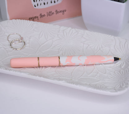 SIII Peach Clay covered pen