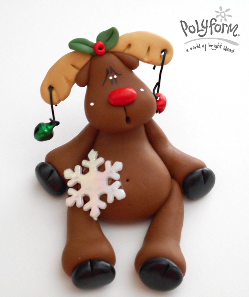 Sculpey® III Sitting Reindeer with Jingle Bells