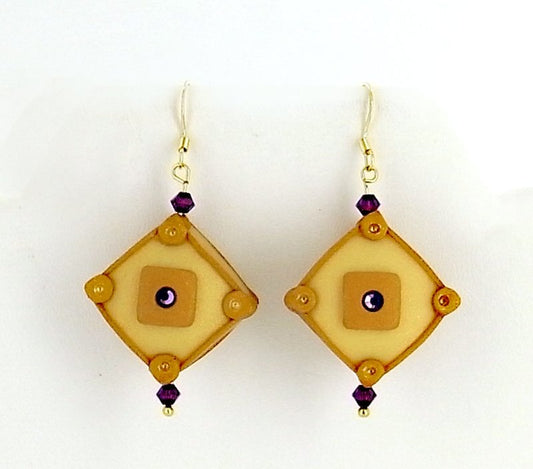 Sculpey® III Hollow Square Bead Earrings