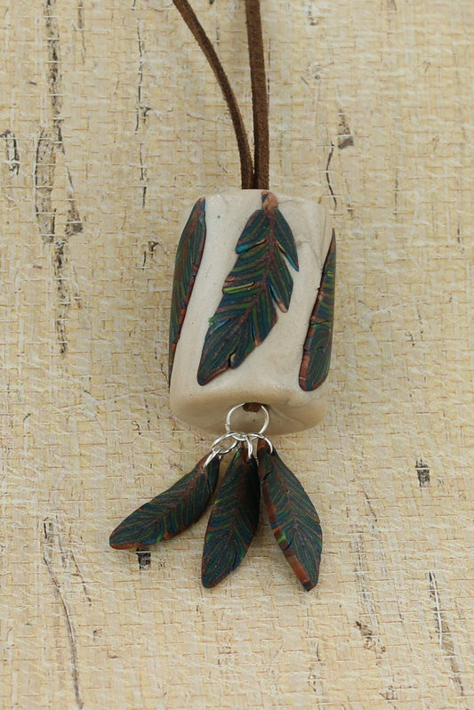 premo! Feather Cane Pendant