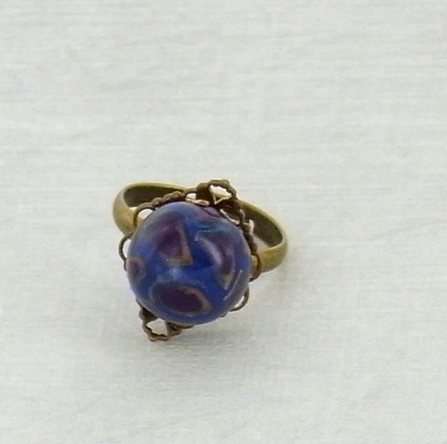 premo! Cane Covered Bead Ring