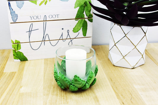 Sculpey III® Agave Style Candle Holder