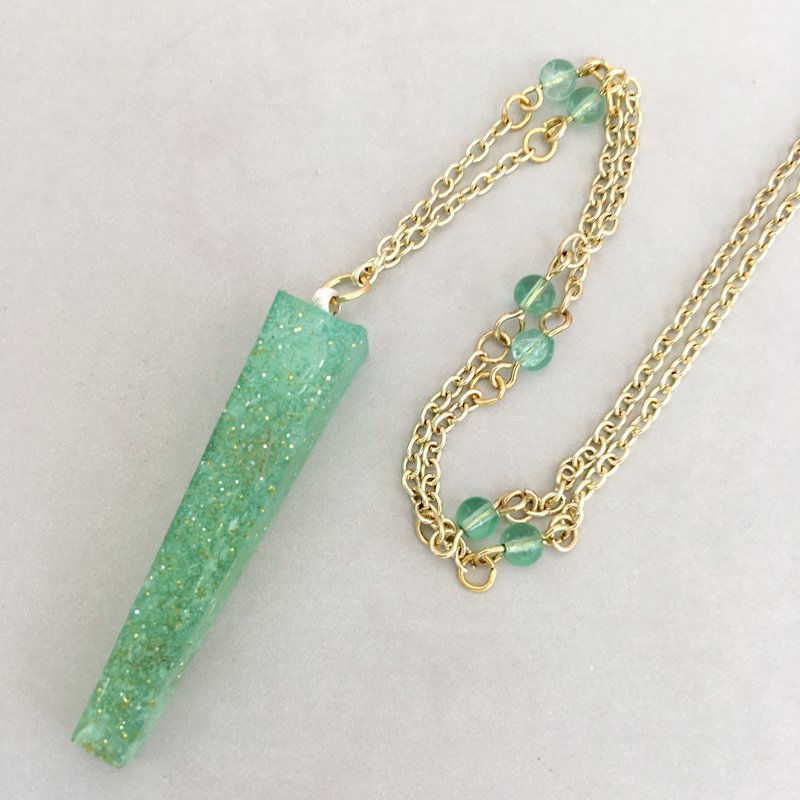 clay icicle pendant