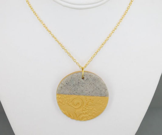 premo Sculpey Textured Necklace