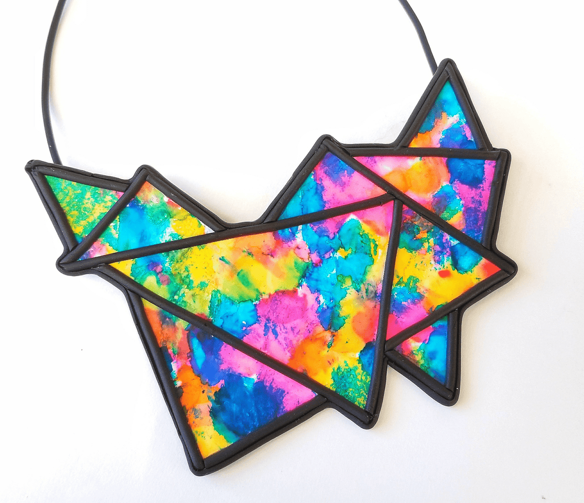 Liquid Sculpey® Clay Geo Bib Necklace