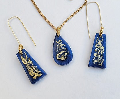 Liquid Sculpey® Golden Swirl Jewelry Set
