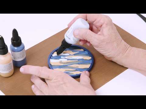 Liquid Sculpey® Blurred Lines Coaster