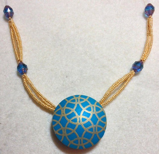 premo! Silk Screen Statement Necklace