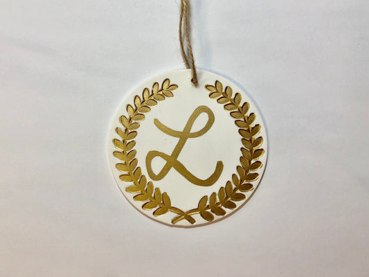 Sculpey Soufflé Initial Ornament