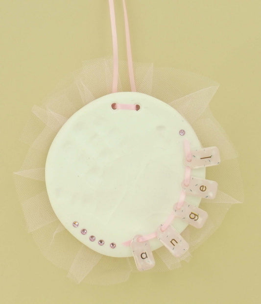 Sculpey Keepsake Handprint Ornament – Ballerina Baby Girl