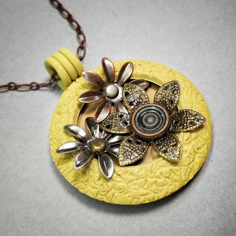 Souffle Mixed Media Bubble Pendant