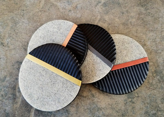 premo Stone and Metal Coasters