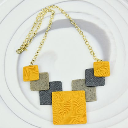 Sculpey Premo™ Geometric Statement Necklace