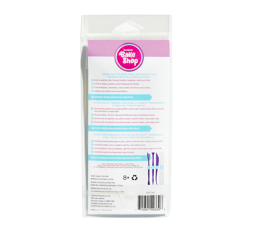 Sculpey Bake Shop® Modeling Tools 4 pc