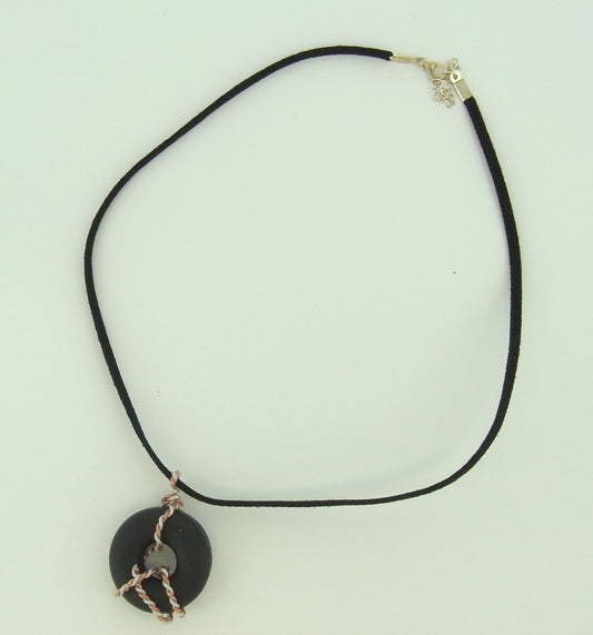 premo! Wire Wrapped Donut Necklace