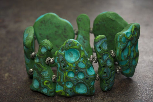 Sculpey® III Faux Moon Rock Bracelet