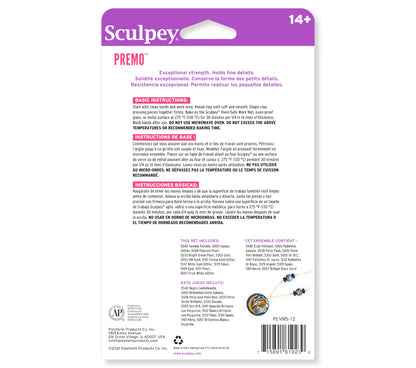 Sculpey Premo™ 12 Piece Metallics and Glitters Multi-pack
