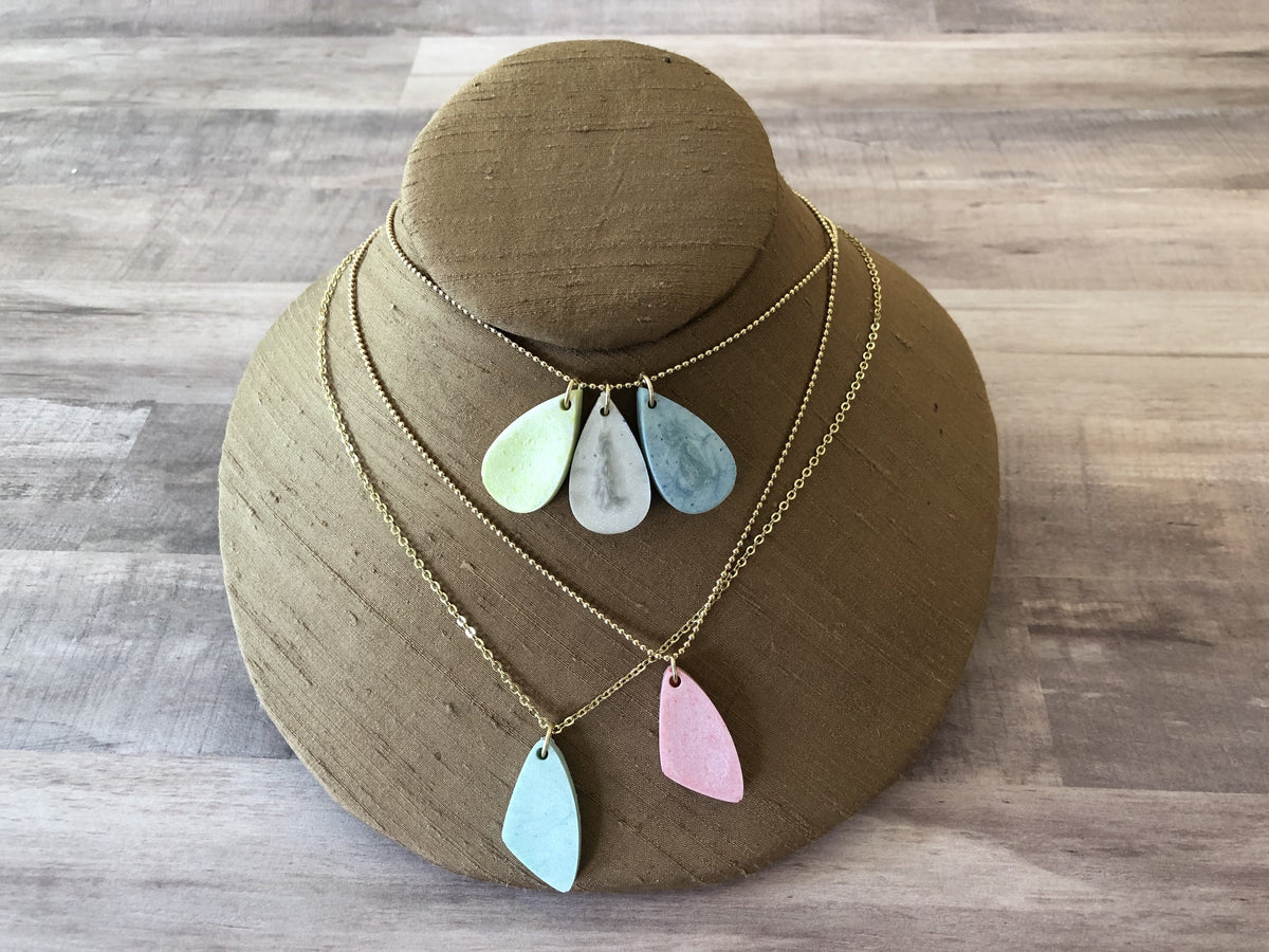 Pearl Liquid Sculpey Pendants