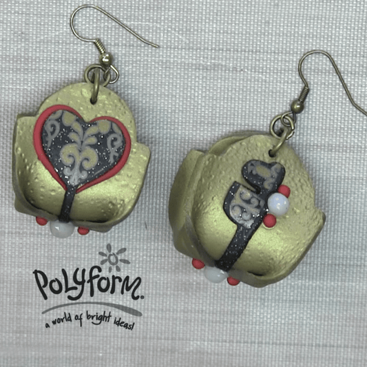 premo! Sculpey Queen of Hearts Earrings