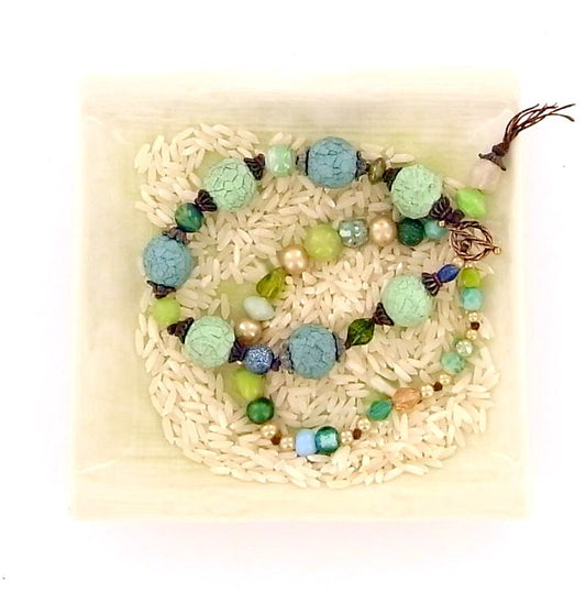 Sculpey® III Rustic Faceted Bead Bracelet