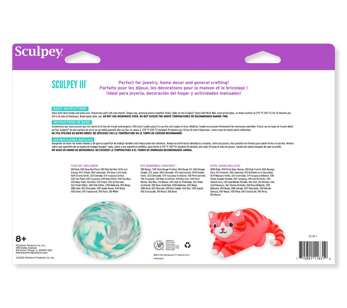 Sculpey III® 30 Color Sampler