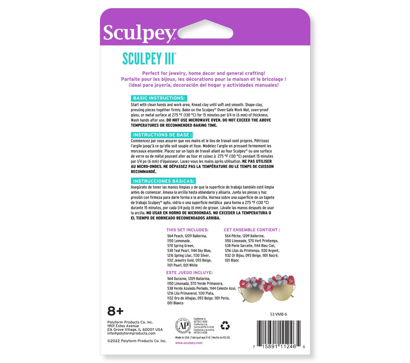 Sculpey III Polymer Clay Multipack 1oz 12-pkg-brights
