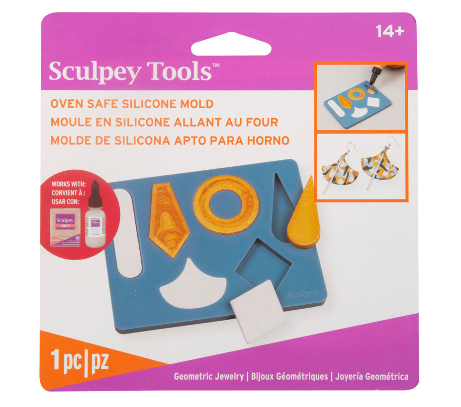 Sculpey Tools™ Oven-Safe Molds: Geometric Jewelry Mold