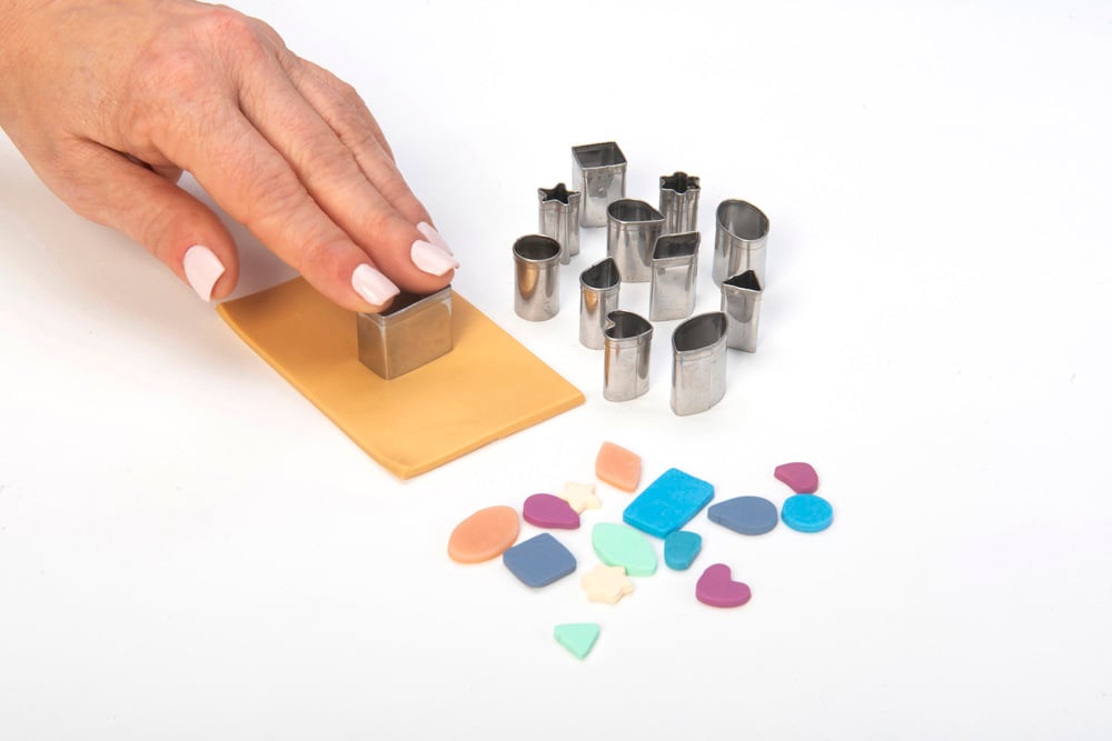 Mini Clay Cutter Set of 3 / Polymer Clay Cutters / Micro Cutters