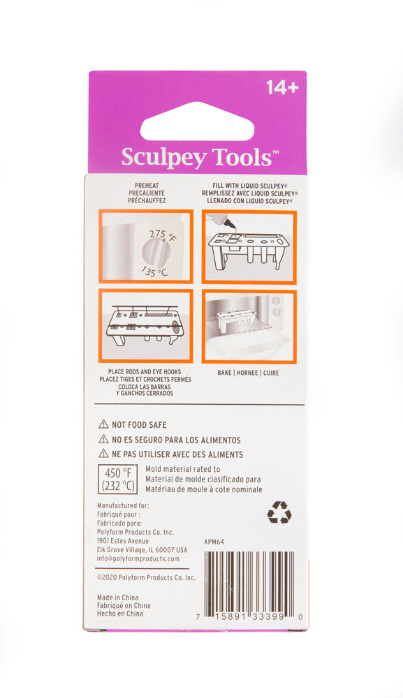 Sculpey Tools™ Oven-Safe Molds:  3D Jewelry