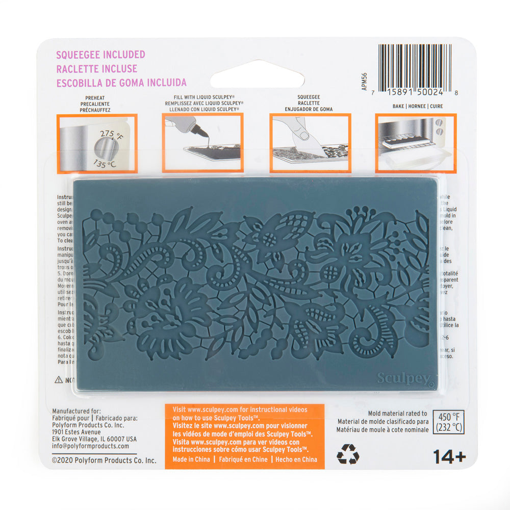Sculpey Lace Silicone Bakeable Mold