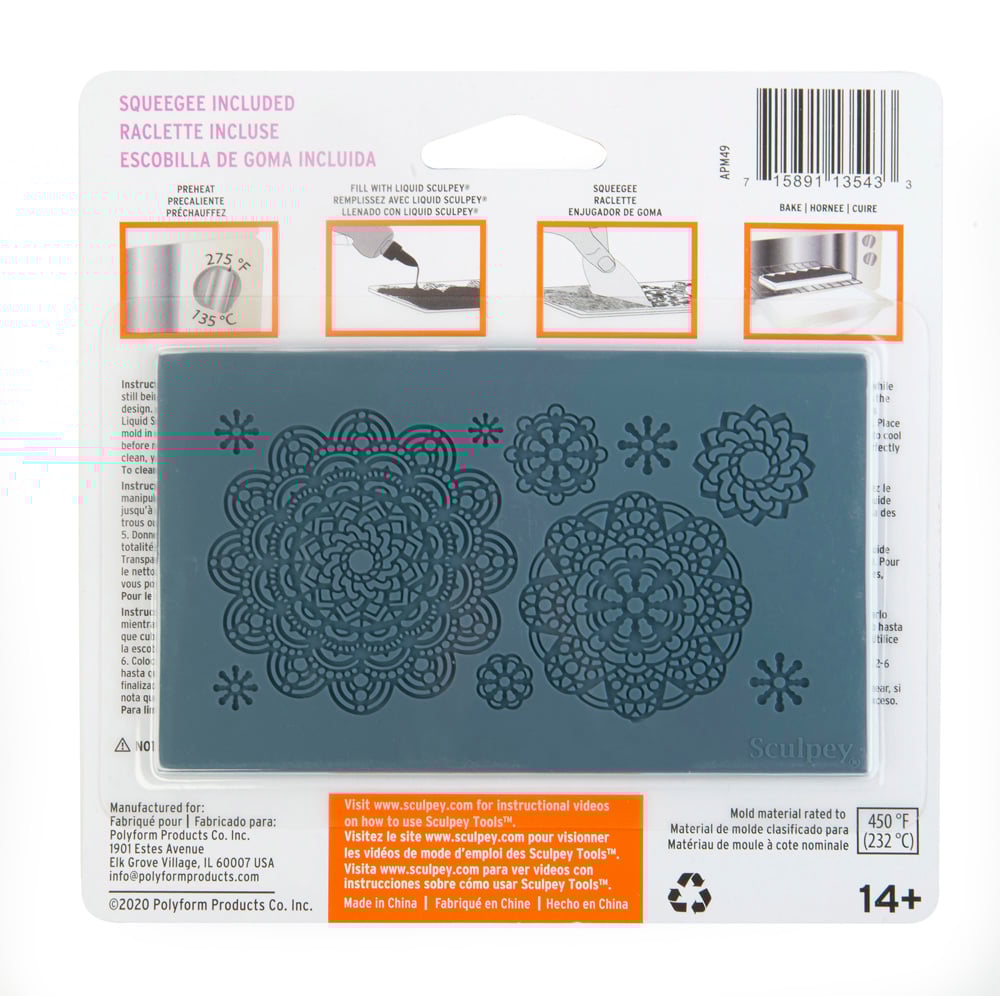 Sculpey Tools™ Oven-Safe Molds:  Mandala