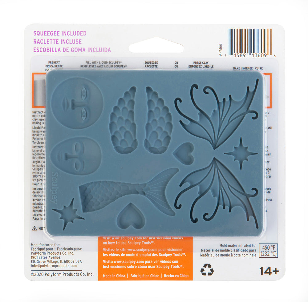 Sculpey Tools Silicone Bakeable Mold – Whimsy