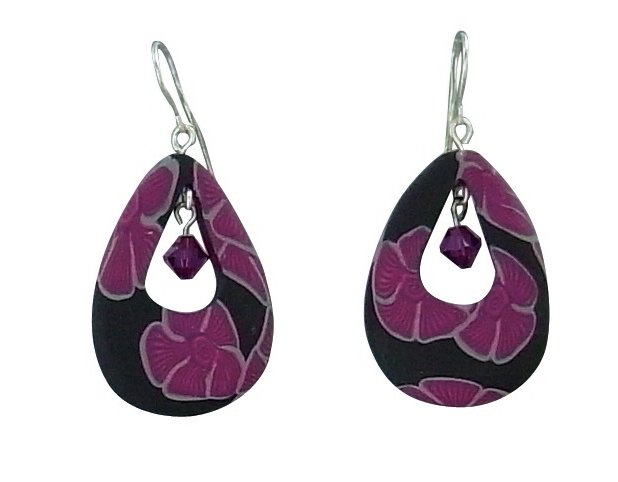 Sculpey Soufflé Flower Can Earrings