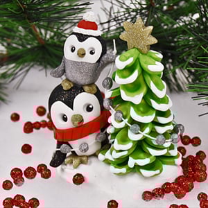 Sculpey Premo™ Penguin Topsy Turvey Tree