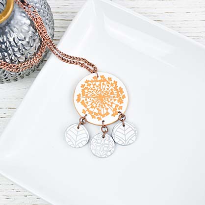 Sculpey Soufflé™ Silkscreened Tiered Necklace