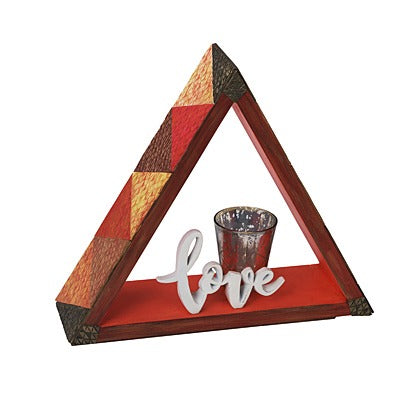 Sculpey Soufflé™ Texture Tiled Triangle Shelf